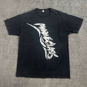 Alstyle Graphic T-Shirt Mens Large Black Y2K Tribal Skater Streetwear Tee